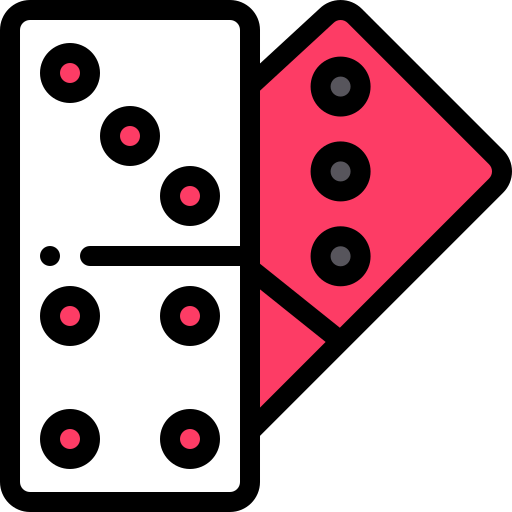 domino Detailed Rounded Lineal color icon