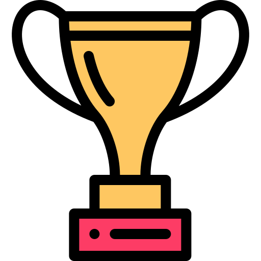 Trophy Detailed Rounded Lineal color icon