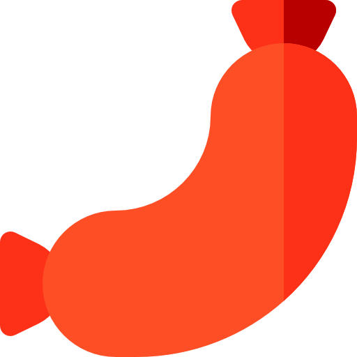 Sausage Basic Rounded Flat icon