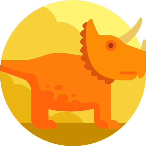 dinozaur Detailed Flat Circular Flat ikona