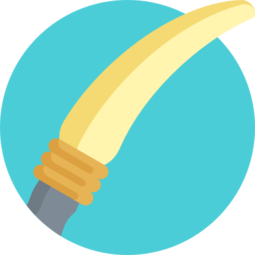 Knife Detailed Flat Circular Flat icon