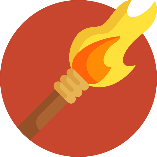 Torch Detailed Flat Circular Flat icon