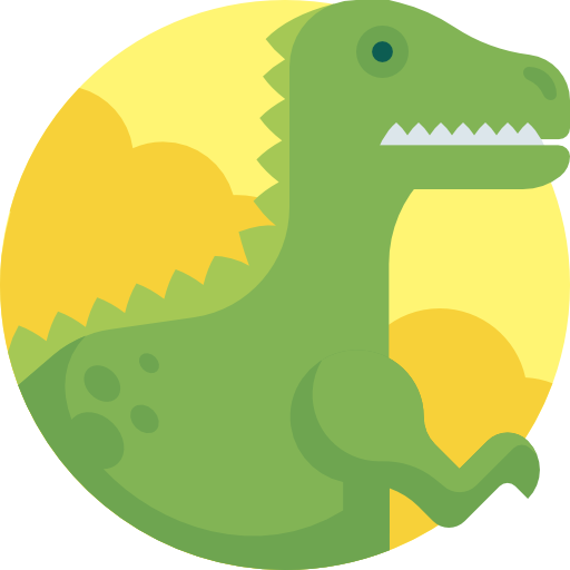 Tyrannosaurus Detailed Flat Circular Flat icon