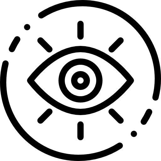 vue Detailed Rounded Lineal Icône