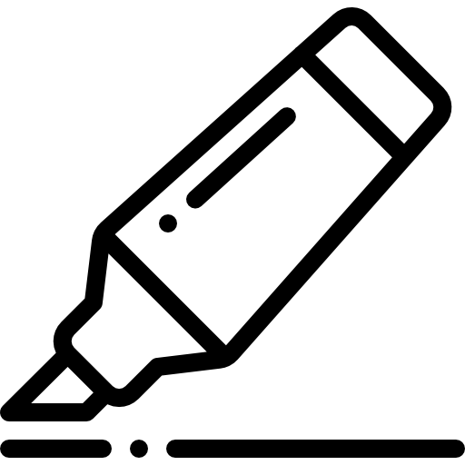 ハイライター Detailed Rounded Lineal icon