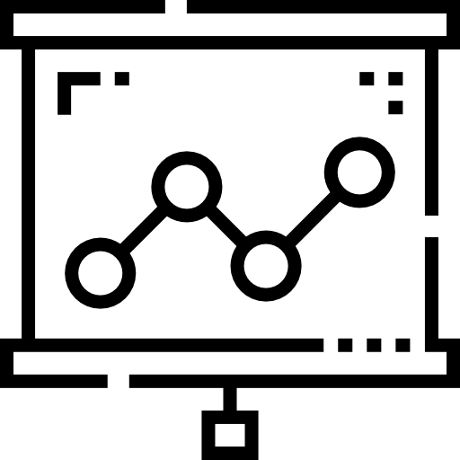 analytique Detailed Straight Lineal Icône