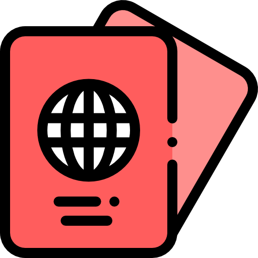 Passport Detailed Rounded Lineal color icon