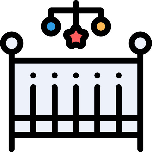 Cradle Detailed Rounded Lineal color icon