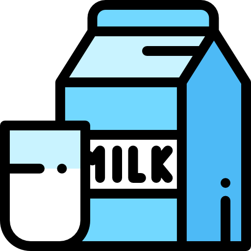 milch Detailed Rounded Lineal color icon