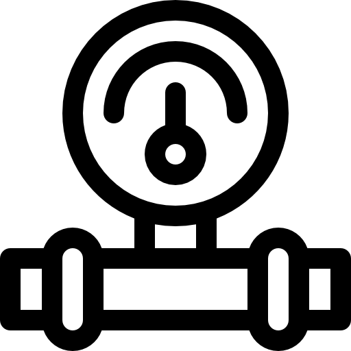 manómetro Basic Rounded Lineal icono