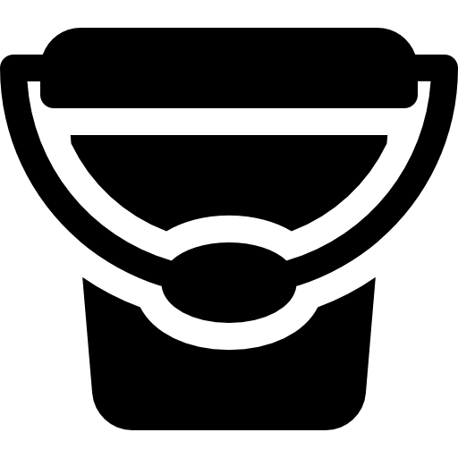 secchio Basic Rounded Filled icona