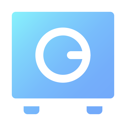 caja de seguridad Generic Flat Gradient icono