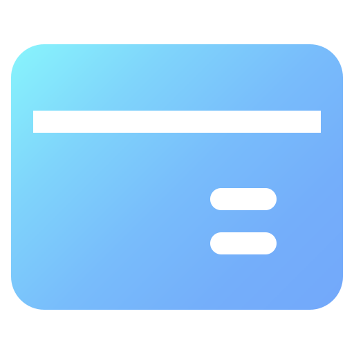 tarjeta de crédito Generic Flat Gradient icono