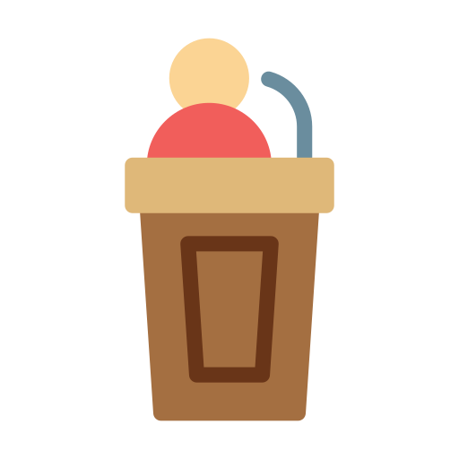 Speech Vector Stall Flat icon