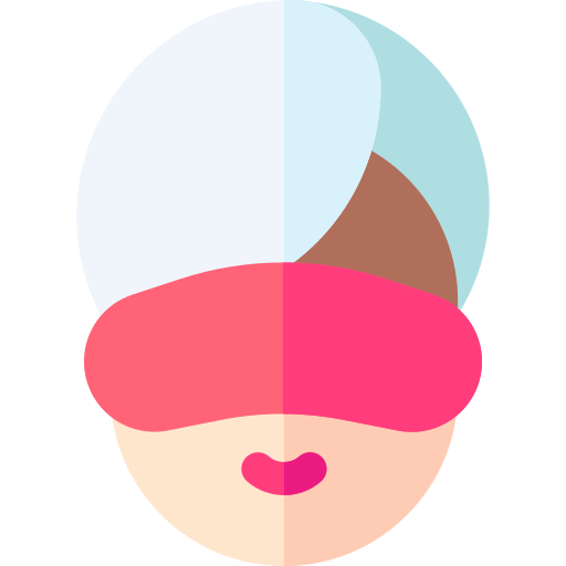 mascara facial Basic Rounded Flat icono
