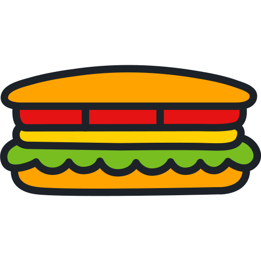 sanduíche Generic Outline Color Ícone