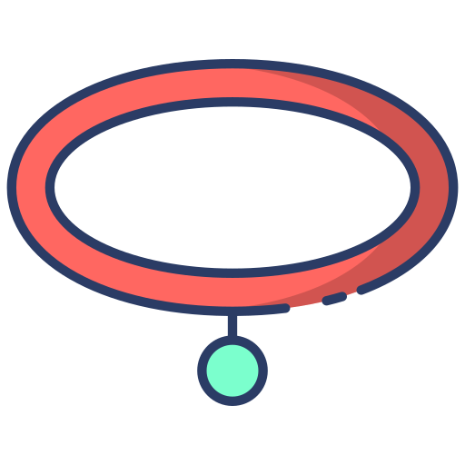ペットの首輪 Generic Outline Color icon