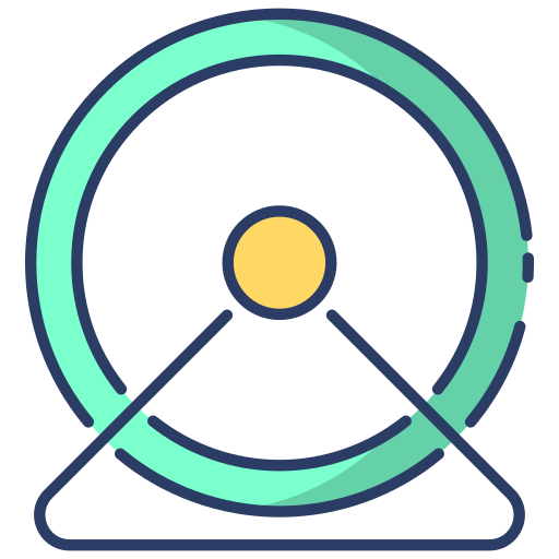 kołowrotek dla chomika Generic Outline Color ikona