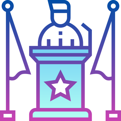 podium Detailed bright Gradient ikona