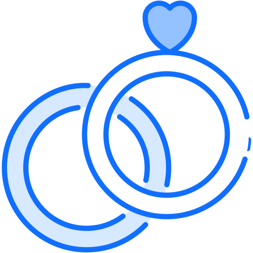 anneaux de mariage Generic Blue Icône