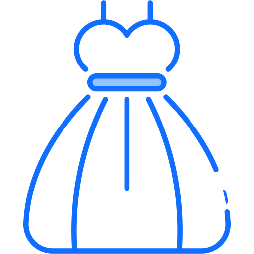 Wedding dress Generic Blue icon