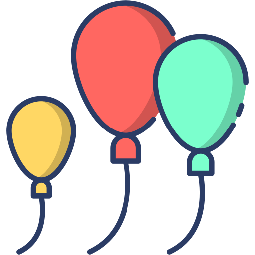 ballonnen Generic Outline Color icoon