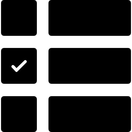 sprawdź listę Generic Glyph ikona