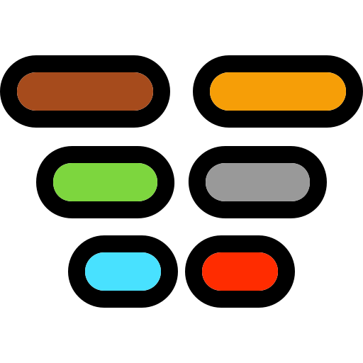周波数グラフ Generic Outline Color icon