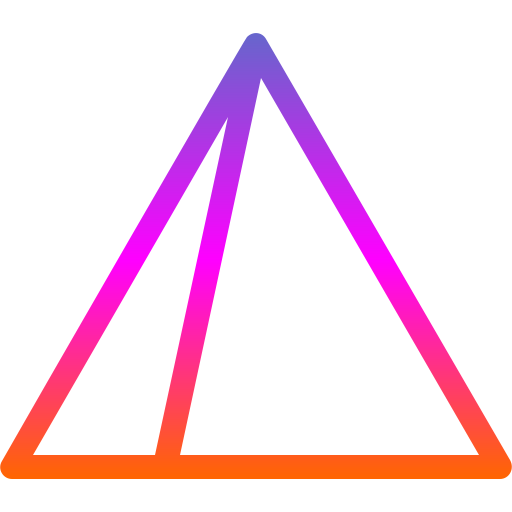 graphique pyramidal Generic Gradient Icône