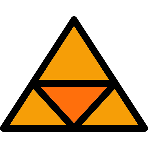 gráfico piramidal Generic Outline Color icono