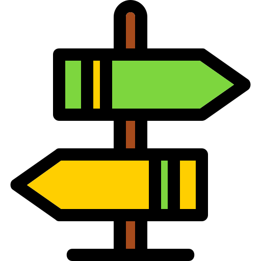 道標 Generic Outline Color icon