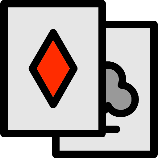 grać w karty Generic Outline Color ikona