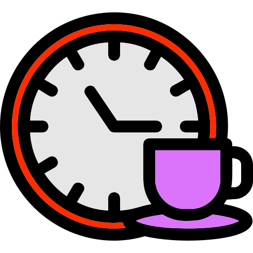 お茶の時間 Generic Outline Color icon