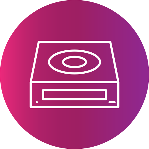 cd-rom Generic Flat Gradient icoon