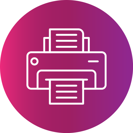 printer Generic Flat Gradient icoon