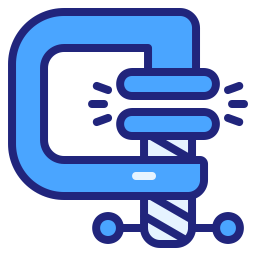 Clamps Generic Blue icon