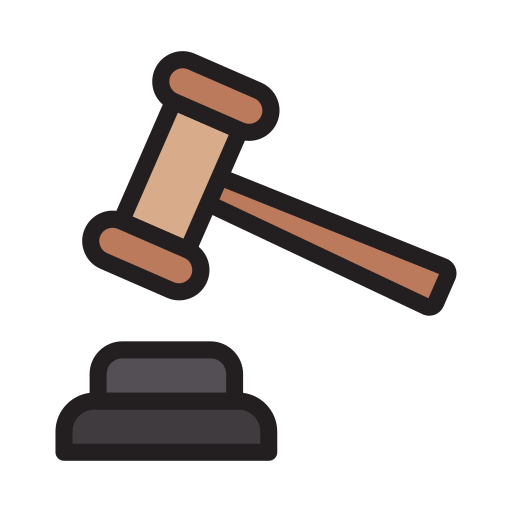 Auction Vector Stall Lineal Color icon