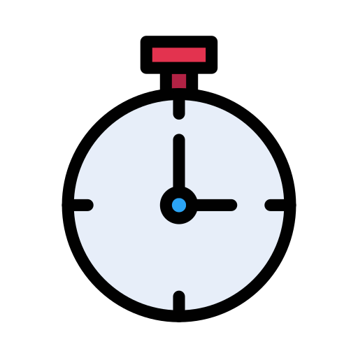 stopwatch Vector Stall Lineal Color icoon