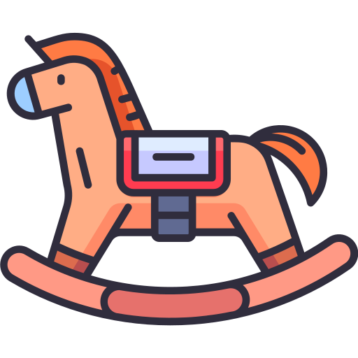 cavallo a dondolo Generic Outline Color icona