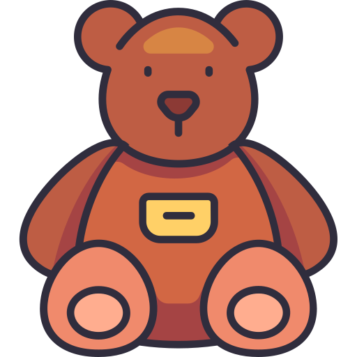 Teddy bear Generic Outline Color icon