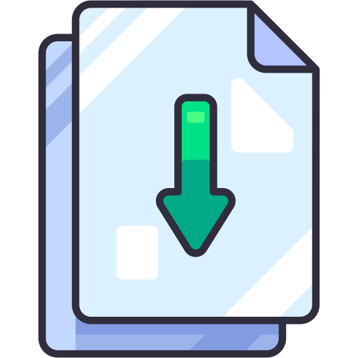 File download Generic Outline Color icon