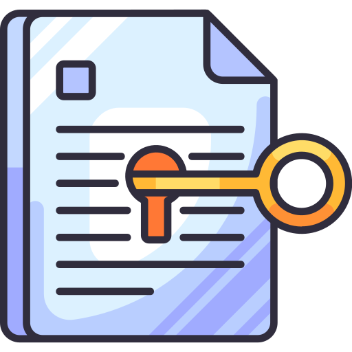 Key Generic Outline Color icon