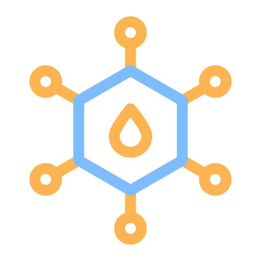 molecuul Generic Outline Color icoon
