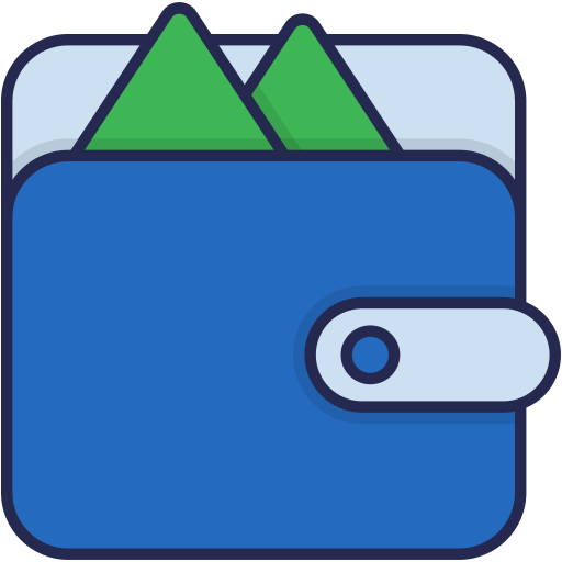 札入れ Generic Outline Color icon