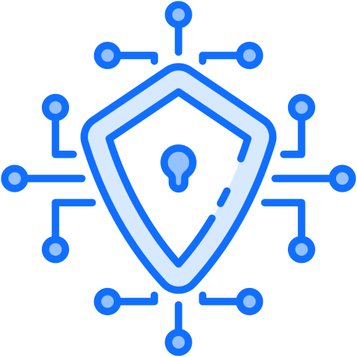 サイバーセキュリティ Generic Blue icon