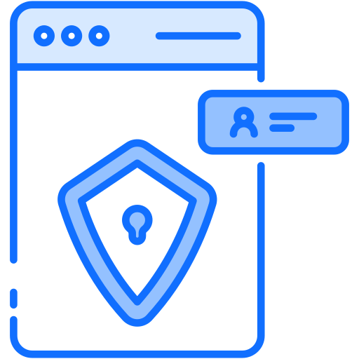 protezione dati Generic Blue icona