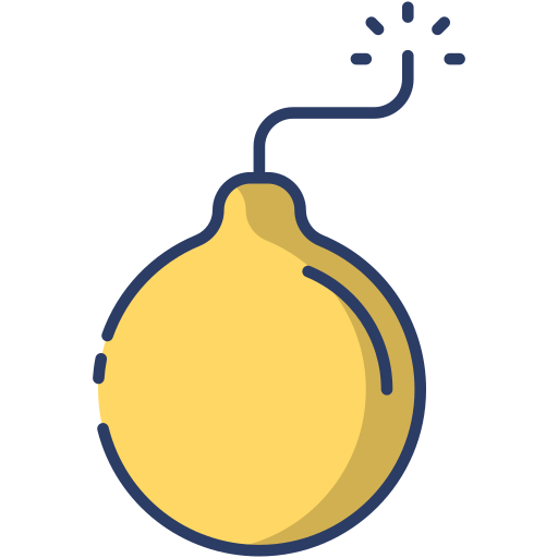폭탄 Generic Outline Color icon