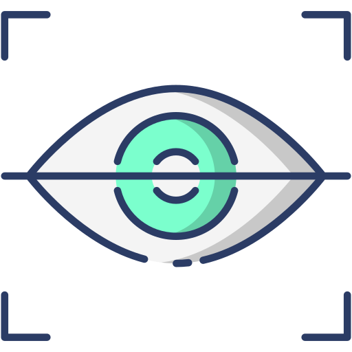 oog scan Generic Outline Color icoon