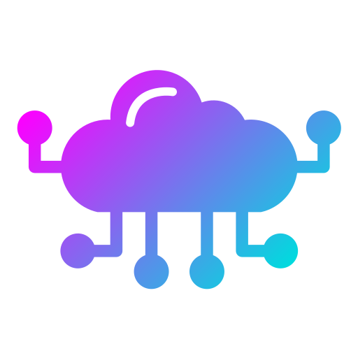 computación en la nube Generic Flat Gradient icono