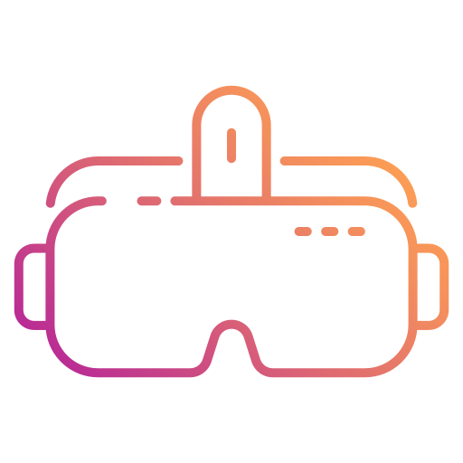 gafas de realidad virtual Generic Gradient icono